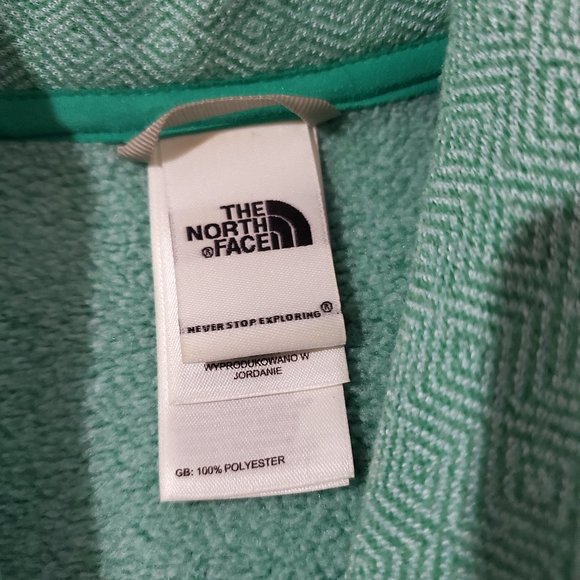 The North Face Crescent Shawl Teal Diamond Print Size Women's XS EUC - Picture 11 of 14